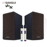 Sansui/山水 H6家庭ktv音响套装专业卡包音箱全套卡拉ok家用k歌家庭影院无线话筒麦克风(不带点歌机)