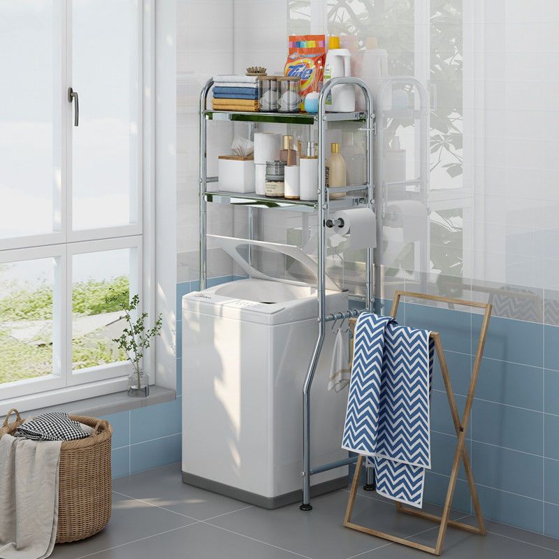 二层马桶架不锈钢马桶架置物架洗衣机架子浴室卫生间收纳架多层置物架