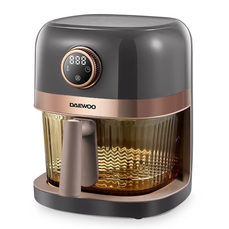 大宇(DAEWOO)家用电炸锅多功能可视窗口4L容量 空气炸锅 DYKZ-4008 幻影灰高清大图