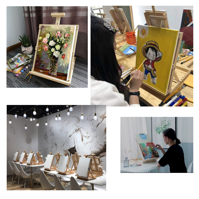家用桌面折叠架子展架初学者绘画儿童画画素描画板画架套装