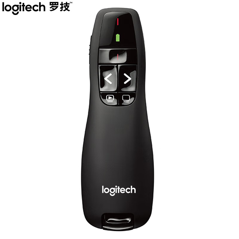 罗技(Logitech)R400 无线演示器 PPT翻页笔 演示笔黑色
