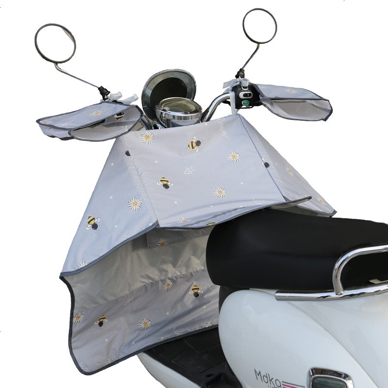 电动车分体防晒挡风被夏季电瓶车摩托车遮阳罩夏天小巧型防水薄款分体