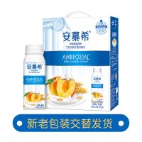 伊利 安慕希希腊风味酸奶 高端颗粒系列 黄桃+燕麦200g*10盒/礼盒装