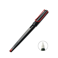 凌美(LAMY) joy喜悦系列钢笔 墨水笔艺术笔尖黑杆红夹1.9