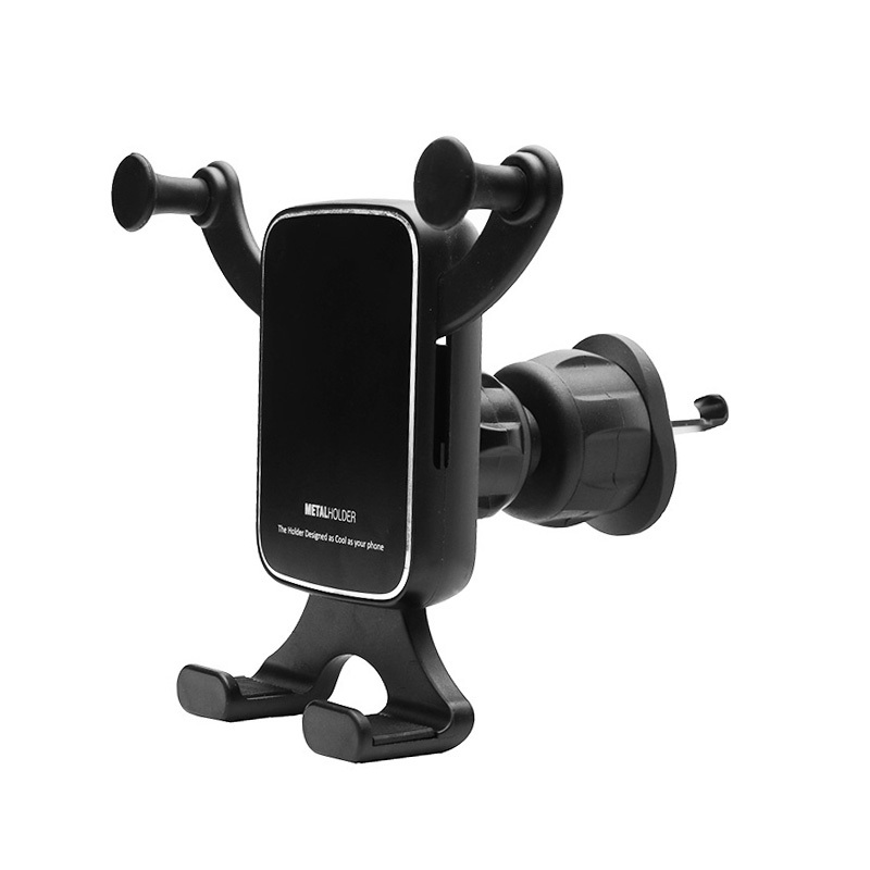 火豹横屏车载手机支架汽车用竖向出风口卡扣式重力支架车内导航支撑架