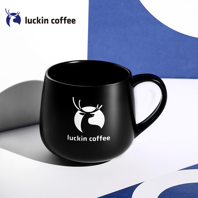 瑞幸咖啡（luckin coffee）经典幸运马克杯 大容量简约咖啡杯