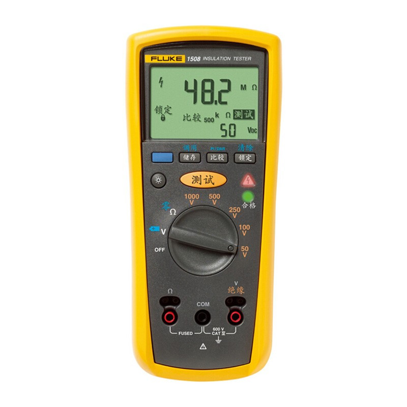 福禄克(FLUKE)F1508 绝缘电阻测试仪 数字绝缘万用表万能表电流表5档1000V10GΩ