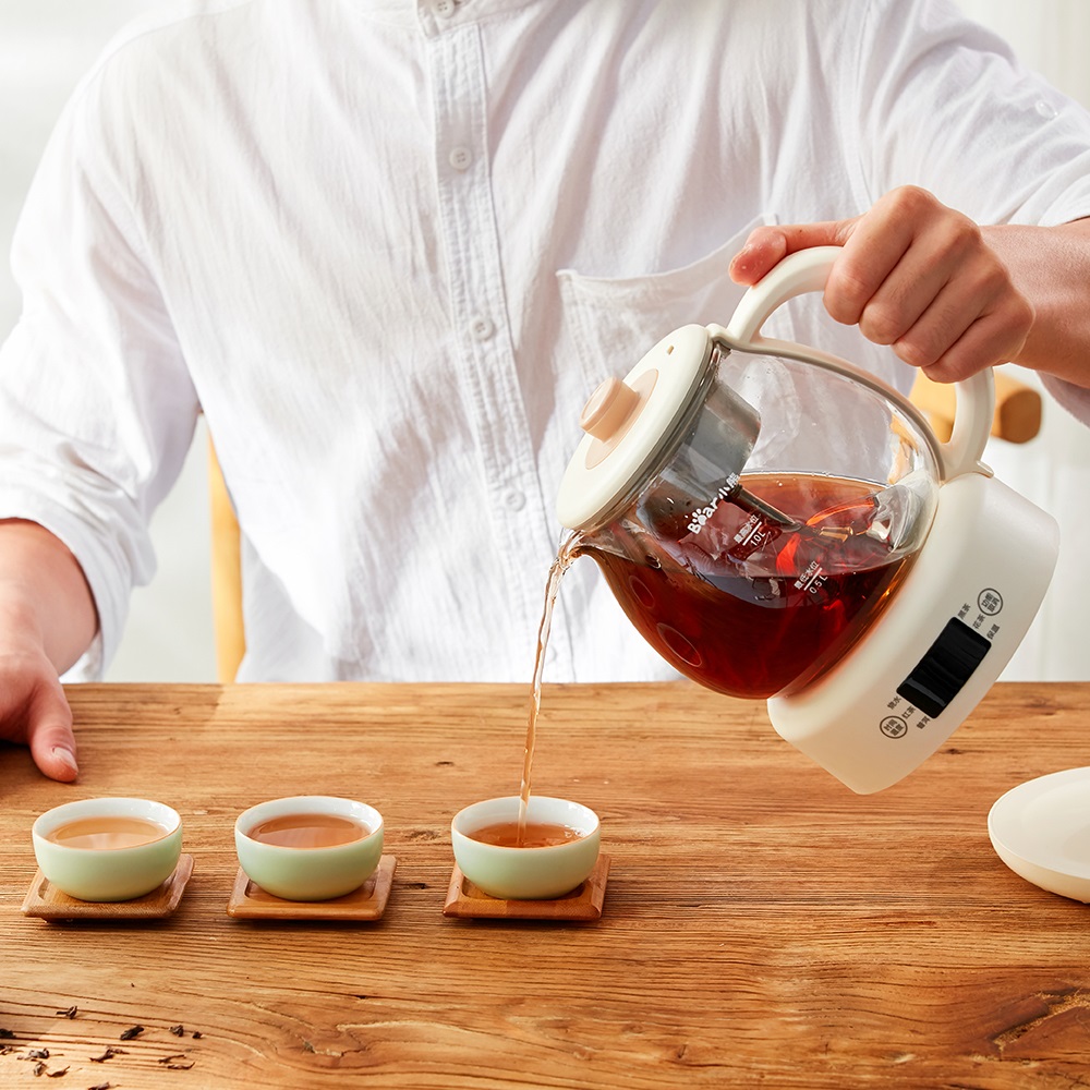 小熊煮茶器电茶炉蒸汽煮茶壶喷淋式蒸茶养生壶办公室泡茶2024新款高清大图
