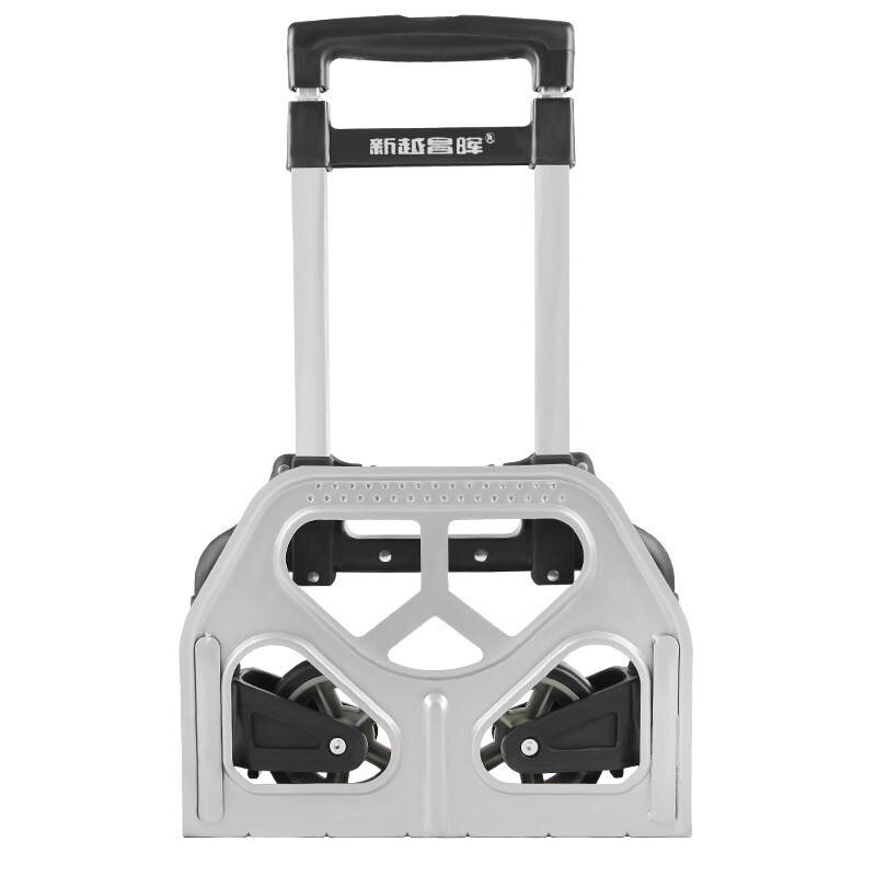 新越昌晖小推车小拖车行李车折叠拉杆车购物车手拉车手推车买菜车便携拉货车家用搬运车铝合金手拖车黑F51005高清大图