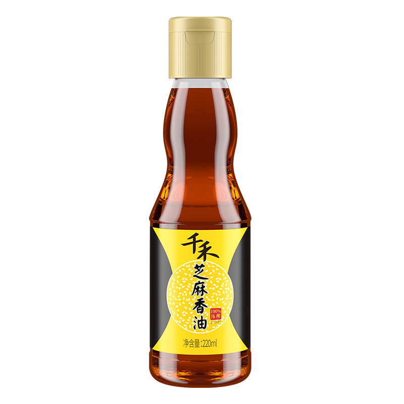 千禾芝麻香油220ML家用拌菜调味香油火锅油碟正品旗舰高清大图