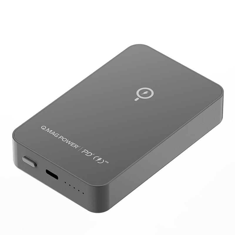 摩米士momax金属磁吸无线充电宝10000毫安时pd20w快充移动电源magsafe