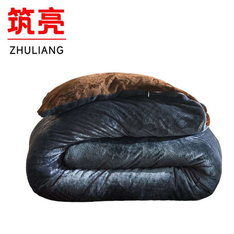 筑亮 牛奶绒三件套 A22 套高清大图