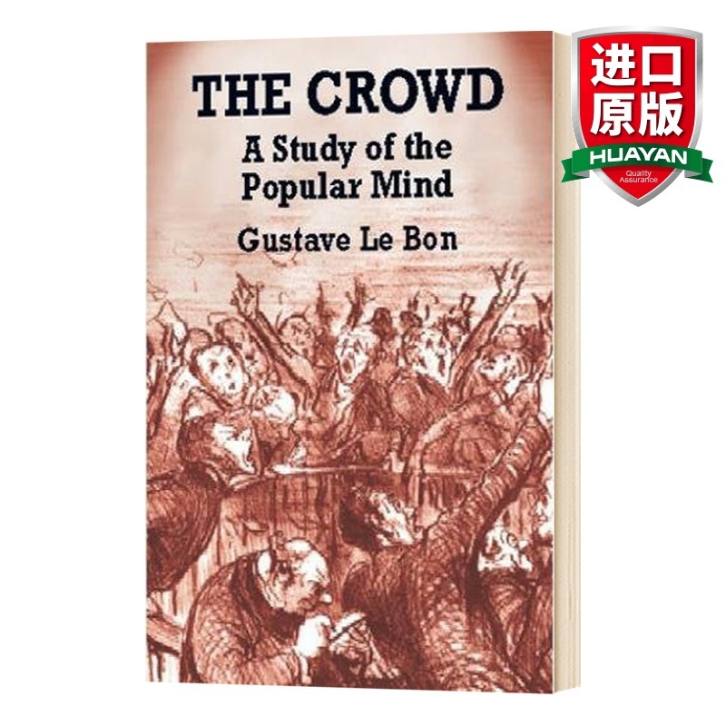 [正版]华研原版 乌合之众 大众心理研究 英文原版 The Crowd 社会心理学领域的经典著作 英文版进口原版英语书高清大图
