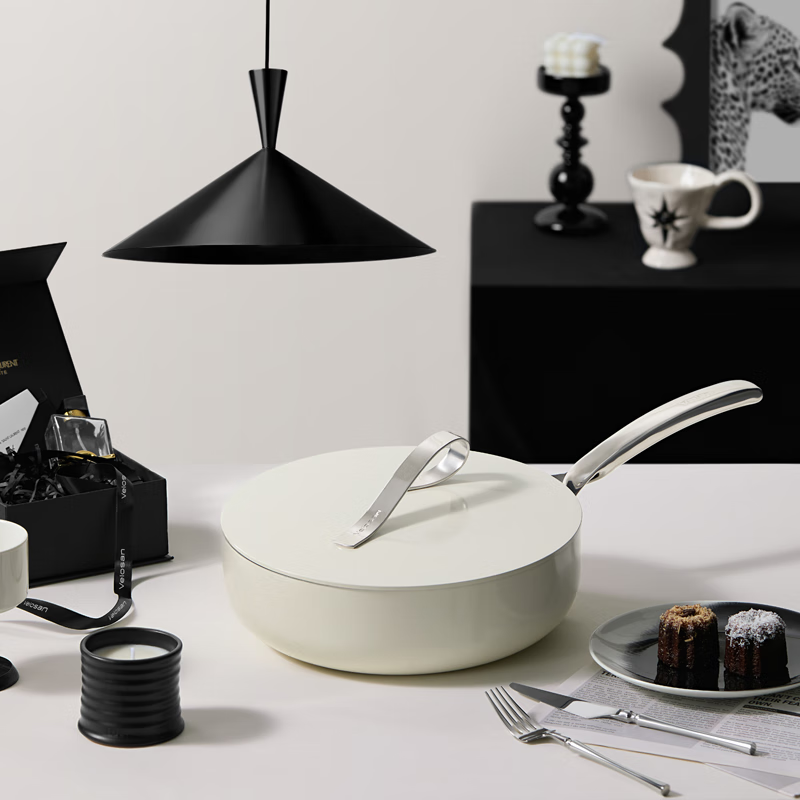 温仑山自由丝带系列不粘煎锅 白26cm(A-VP-1MJG01)