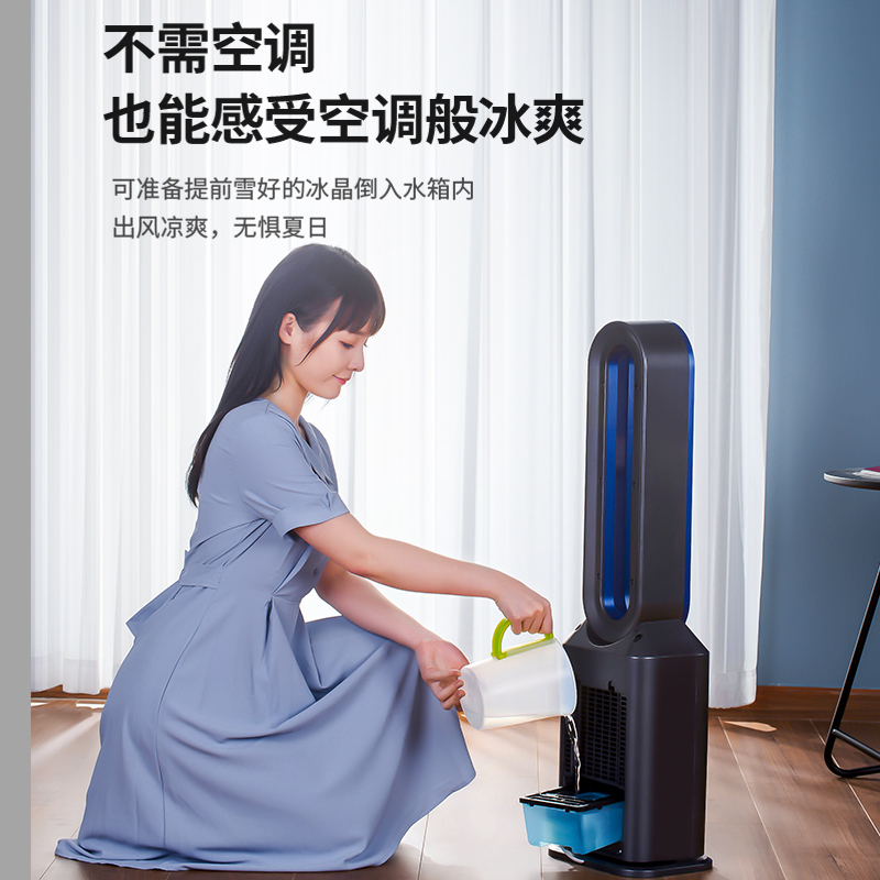 先锋(SINGFUN)无叶风扇电风扇空气循环扇遥控定时水冷风扇负离子净化空调扇 DWY-S1