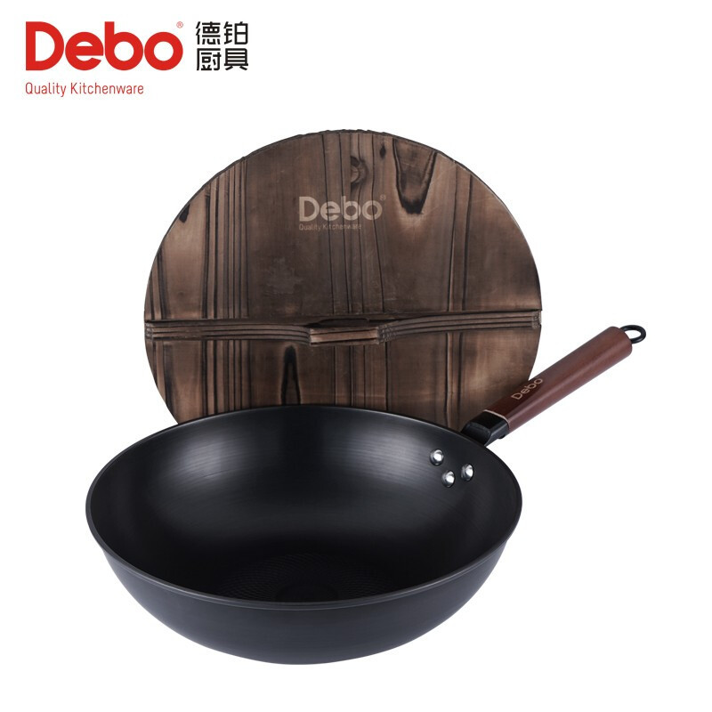 德铂(Debo) DEP-707 彼特物理不粘炒锅 无涂层家用炒菜锅