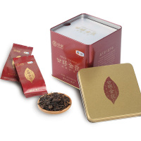 中茶湖南安化黑茶手筑茯砖茶 甘醇金茯182g铁罐装