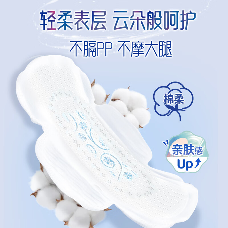 ABC KMS亲柔立围加长夜用卫生巾420mm**3片*4包高清大图