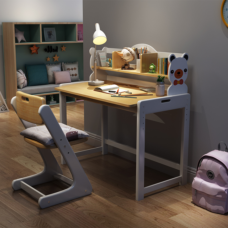 寻木匠实木学习桌椅套装课桌多功能简约书桌家用小写字桌男女孩参数