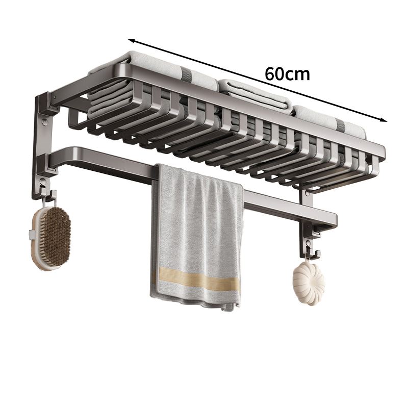 繁哲思折叠毛巾架 毛巾架折叠60cm个
