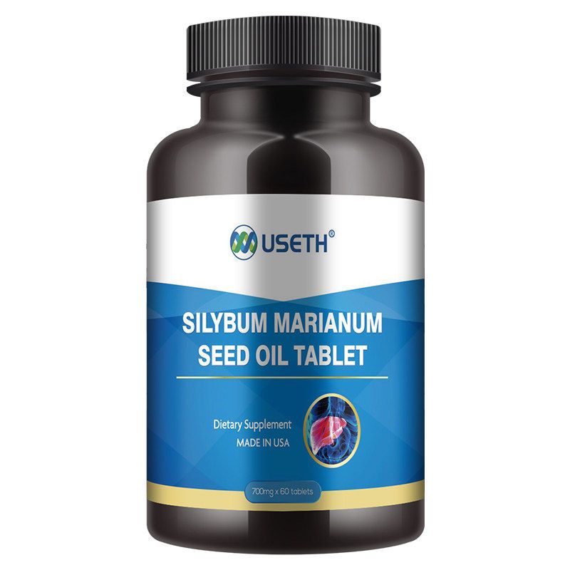 美国原装进口 优氏水飞蓟油片700mg*60片 奶蓟草水飞蓟养肝