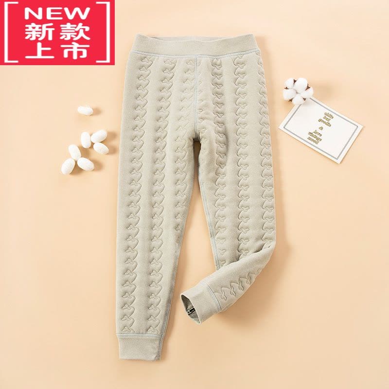 可莉允儿童保暖裤校服器内穿女童男童加绒加厚棉裤冬季中大童裤子图片