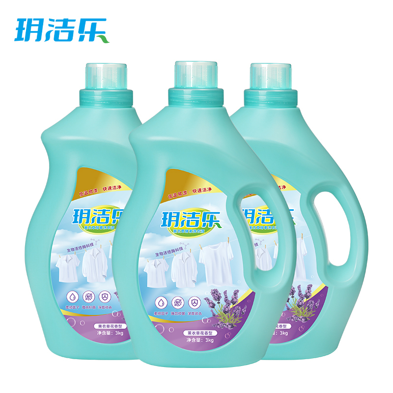 玥洁乐 洗衣液 薰衣草香型 3kg/瓶高清大图