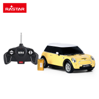 星辉(Rastar)宝马MINI电动遥控车儿童玩具 1:14遥控汽车宝马车模型21800黄色