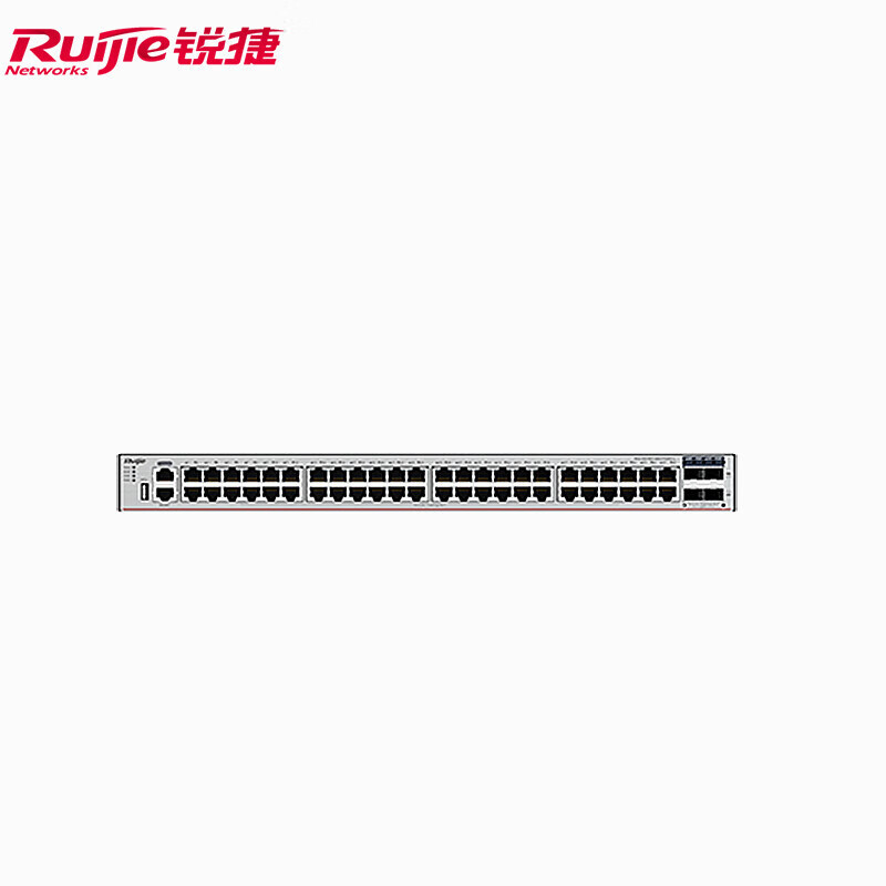 锐捷(Ruijie)48口千兆交换机 RG-S5760-48GT4XS-L 三层网管型接入 万兆光口上联 企业级