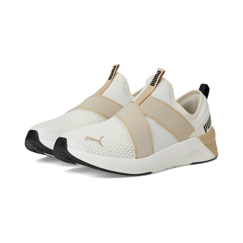 彪马(Puma)女士软底防滑综合训练鞋室内健身休闲运动鞋 Warm_White-Toasted_Almond-Puma 40.5