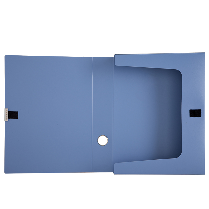 齐心(COMIX) A1249 A4 55mm PP 档案盒 绯蓝 (单位:个)高清大图