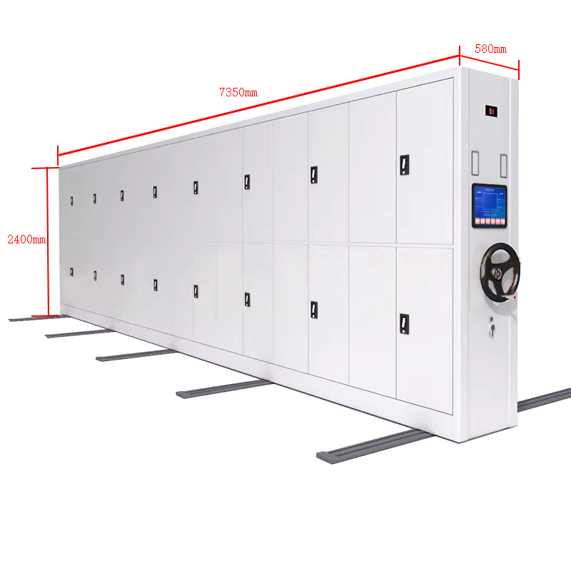 利特莱依密集柜档案室电动智能密集架移动档案柜凭证资料柜手摇文件柜一列8组每立方(智能)高清大图