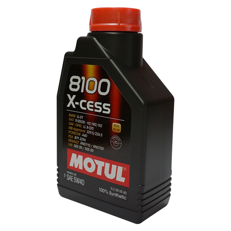 摩特(Motul) 全合成机油 8100X-CESS 5W-40 A3/B4 SN 1L/桶