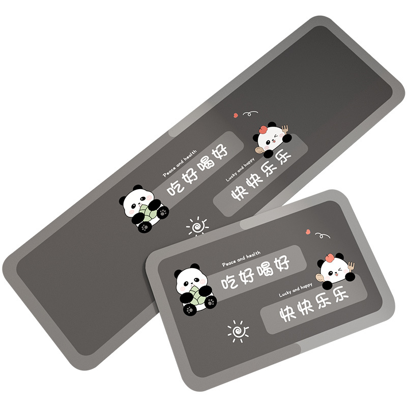 硅藻泥卡通厨房地垫防滑防油吸水垫子耐脏脚垫可擦免洗长条地毯