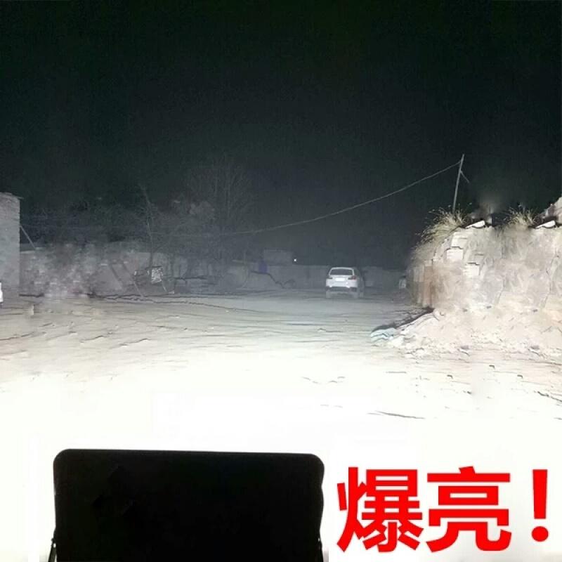 探照灯超亮强光远程户外220v大功率施工工地工程照明LED投光射灯1500w强光[白光]波迷娜BOMINA高清大图