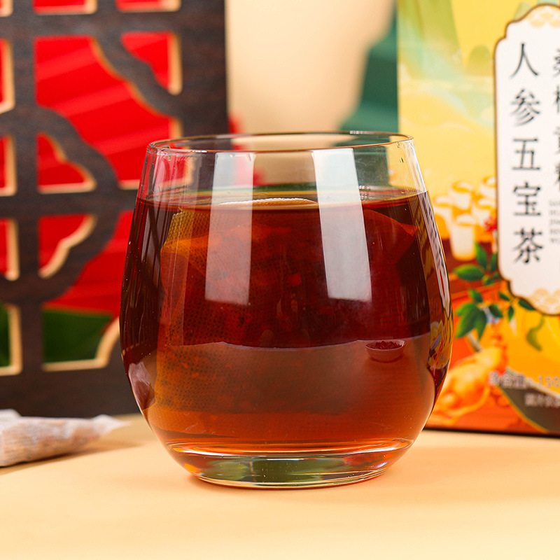 拍1发2 同仁堂 桑椹黄精人参五宝茶150g红枣玛咖粉枸杞栀子覆盆子养生茶饮官方正品高清大图