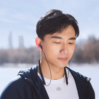 小米（MI）小米蓝牙项圈耳机 黑色 动圈+动铁双单元发声 带耳麦非无线颈挂式运动跑步耳塞高音质音乐超长待机
