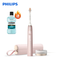 M 飞利浦(PHILIPS)电动牙刷 声波震动式 成人男女充电式牙刷 清洁/美白/护龈多效合一樱花粉HX9996/13
