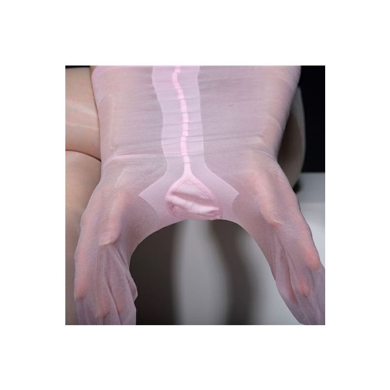 爱幻丝极光超薄0d无腰边高腰t裆棉裆油光任意剪连裤袜油亮丝袜