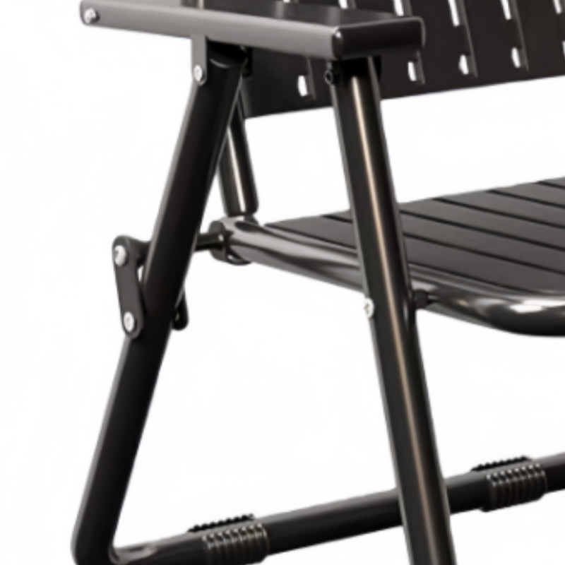 乐琪艺 折叠椅 黑色 把高清大图
