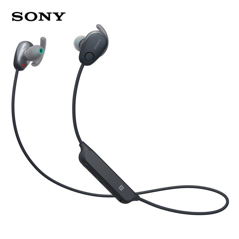 索尼(SONY) WI-SP600N 无线降噪蓝牙运动耳机 IPX4级防泼溅 黑色