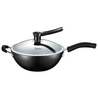 Midea/美的 CZ32B4 铸铁炒锅铁锅不锈锅电磁炉煤气灶通用炊具家用