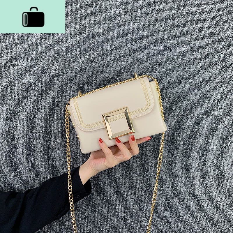 ins斜挎小众2020新款潮流夏季休闲时尚洋气质感链条百搭少女包包NEW LAKE女斜挎包图片