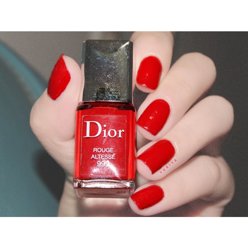 迪奥(Dior)指甲油炫亮持久滋养强韧打底显白美甲底油 999#正红色高清大图