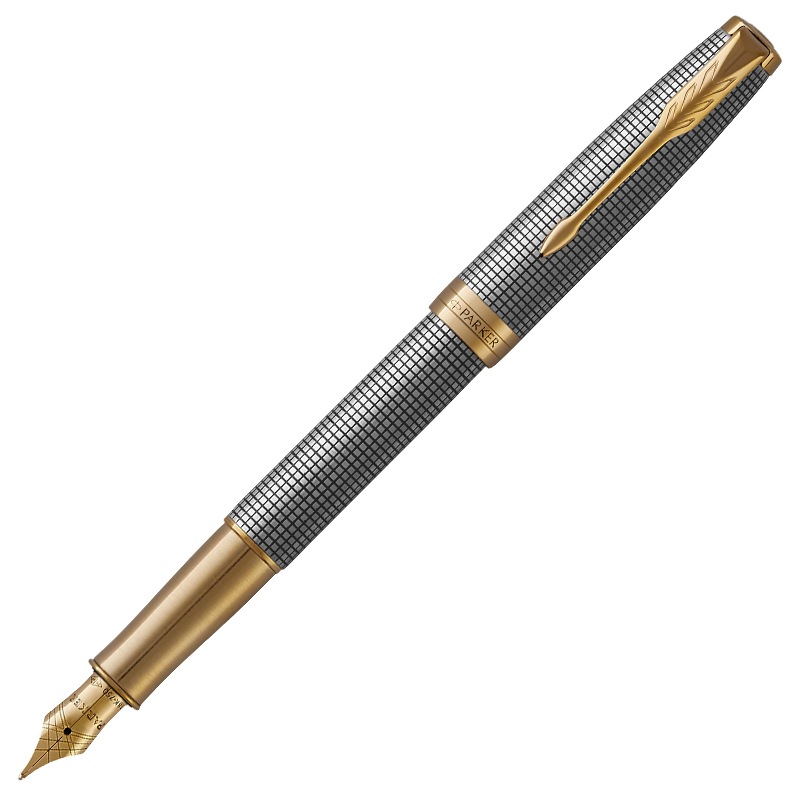 派克(PARKER) 卓尔金色流年墨水笔 办公用品 商务高端经典时尚款 男女成人书法练字专用签字钢笔高清大图