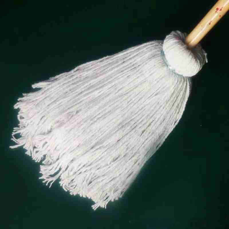 棉线拖把 纯白款 吸水拖把白线布条个高清大图