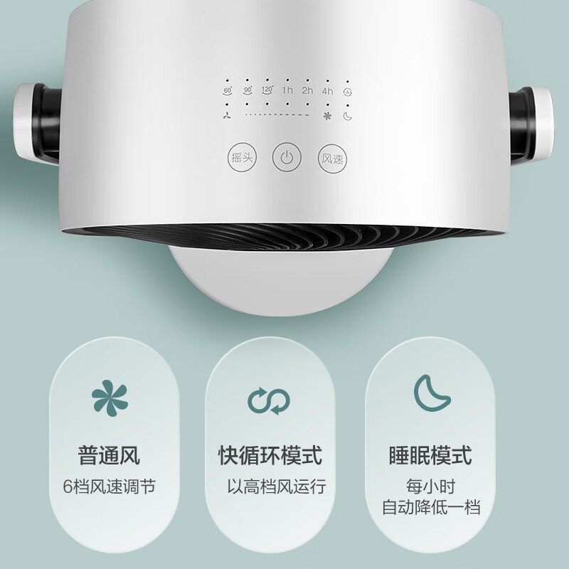 格力电风扇家用空气循环扇卧室办公立式落地扇直流变频遥控电扇轻音节能摇头空调伴侣循环风扇FXDZ-20X61Bg5高清大图