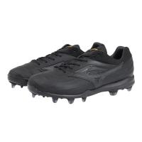 美津浓(Mizuno)男棒球鞋透气舒适防滑耐磨专业训练户外运动鞋 Black 44.5