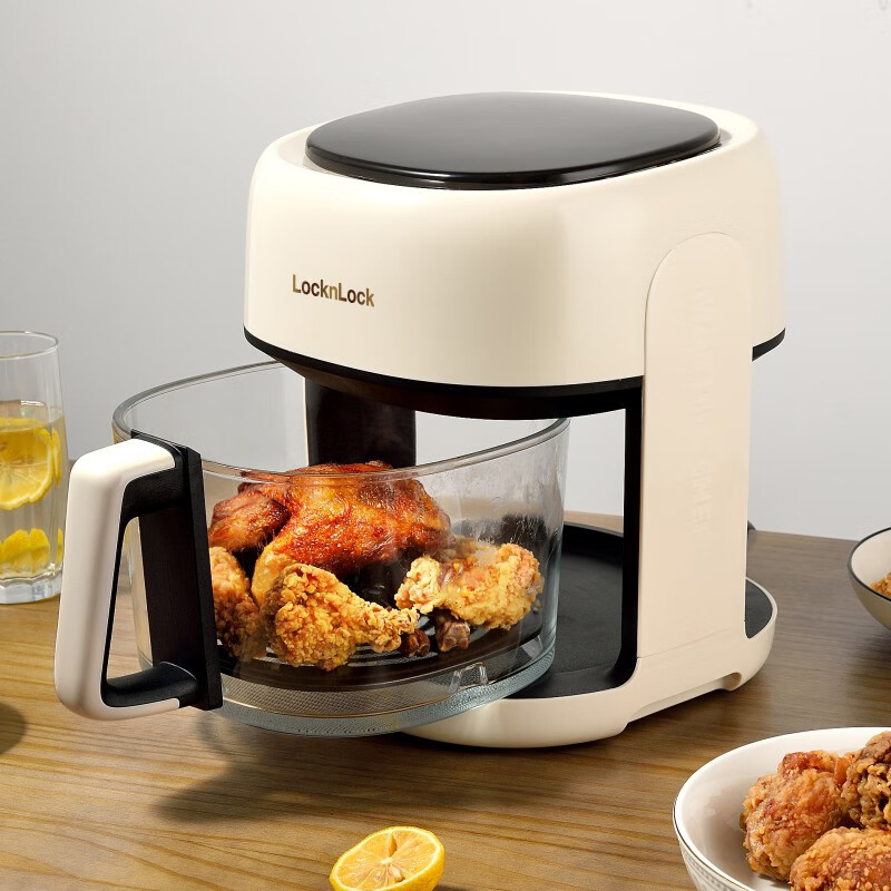 乐扣乐扣 4L空气炸锅 家用多功能大容量智能迷你 EJF3275WHT