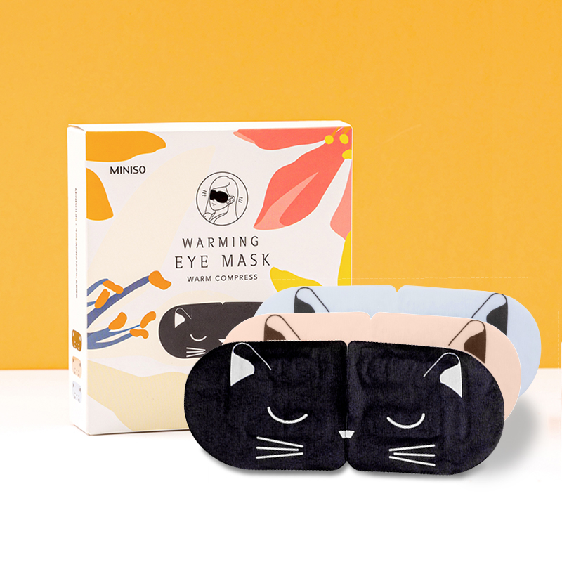 miniso名创优品猫咪蒸汽眼罩5片装(混)6盒装
